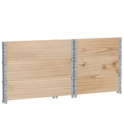 Colliers de palette 3 pcs 80x60 cm bois de pin solide 649523649523
