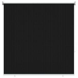 Store enrouleur extérieur à 90% de blocage UV Noir 140 x 140 cm 649527649527