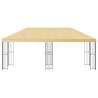Gazebo avec murs latéraux 6 x 3 m Crème Polyester et Acier 190 649528649528