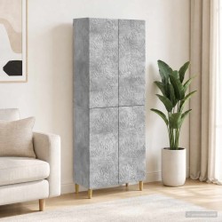 Ensemble de Meubles 2 pcs Gris béton Bois d'ingénierie 649531649531