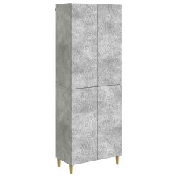 Ensemble de Meubles 2 pcs Gris béton Bois d'ingénierie 649531649531