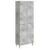 Ensemble de Meubles 2 pcs Gris béton Bois d'ingénierie 649531649531