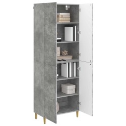 Ensemble de Meubles 2 pcs Gris béton Bois d'ingénierie 649531649531