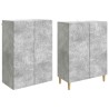 Ensemble de Meubles 2 pcs Gris béton Bois d'ingénierie 649531649531