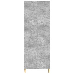 Ensemble de Meubles 2 pcs Gris béton Bois d'ingénierie 649531649531