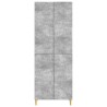 Ensemble de Meubles 2 pcs Gris béton Bois d'ingénierie 649531649531