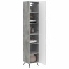 Ensemble de Meubles 2 pcs Gris béton Bois d'ingénierie 649532649532