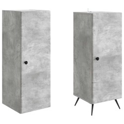 Ensemble de Meubles 2 pcs Gris béton Bois d'ingénierie 649532649532