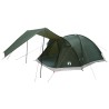 Tente Cabane Vert armée 6 personnes Polyester et Acier 649533649533
