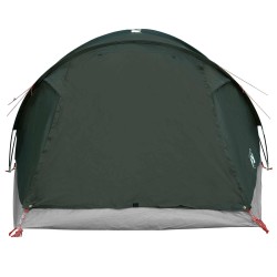 Tente Cabane Vert armée 6 personnes Polyester et Acier 649533649533