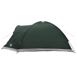 Tente Cabane Vert armée 6 personnes Polyester et Acier 649533649533