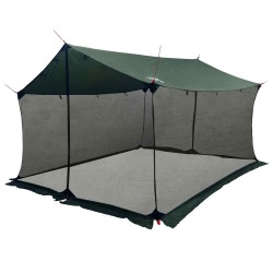 Tarp de camping avec murs en maille Vert armée 649536649536
