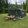 Tente familiale avec toit Vert armée 500 x 400 x 230 cm 649540649540