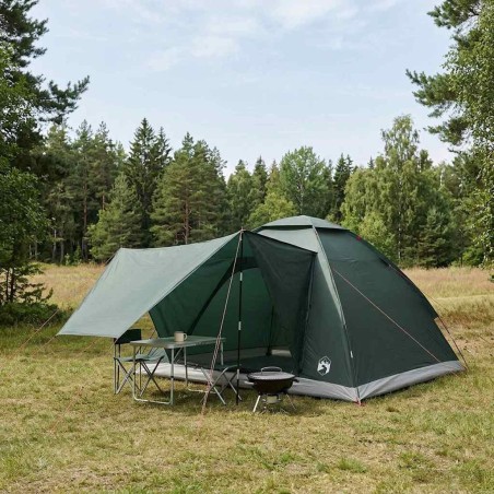 Tente de camping avec toit Vert armée 275 x 215 x 125 cm 649543649543