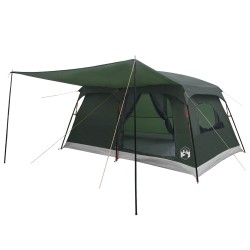 Tente familiale avec toit Vert armée 420 x 305 x 200 cm 649546649546
