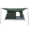 Tente familiale avec toit Vert armée 420 x 305 x 200 cm 649546649546