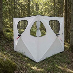 Tente de Chasse avec toit Blanc Occultant 145 x 145 x 150 cm 649548649548