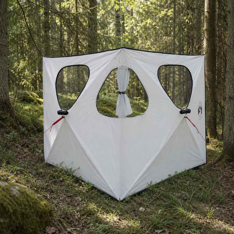 Tente de Chasse avec toit Blanc Occultant 145 x 145 x 150 cm 649548649548