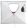 Tente de Chasse avec toit Blanc Occultant 145 x 145 x 150 cm 649548649548