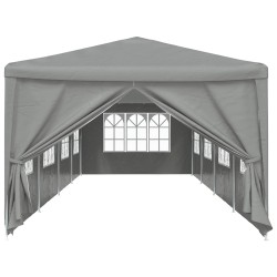 Tente de fête 1200 x 300 x 255 cm Gris clair PE et acier 649549649549