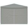 Tente de fête 1200 x 300 x 255 cm Gris clair PE et acier 649549649549