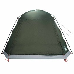 Tente Cabane Vert armée 12-Personnes Polyester et Acier 649550649550