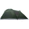 Tente Cabane Vert armée 12-Personnes Polyester et Acier 649550649550