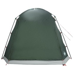 Tente Cabane Vert armée 8 personnes Polyester et Acier 649551649551