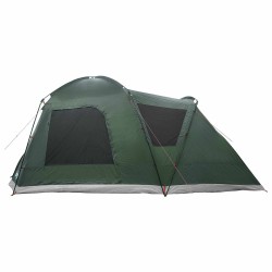 Tente Cabane Vert armée 8 personnes Polyester et Acier 649551649551