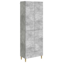Ensemble de Meubles 2 pcs Gris béton Bois d'ingénierie 649552649552