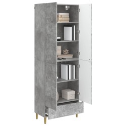 Ensemble de Meubles 2 pcs Gris béton Bois d'ingénierie 649552649552