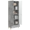 Ensemble de Meubles 2 pcs Gris béton Bois d'ingénierie 649552649552