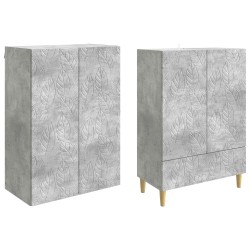 Ensemble de Meubles 2 pcs Gris béton Bois d'ingénierie 649552649552