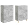 Ensemble de Meubles 2 pcs Gris béton Bois d'ingénierie 649552649552