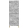Ensemble de Meubles 2 pcs Gris béton Bois d'ingénierie 649552649552
