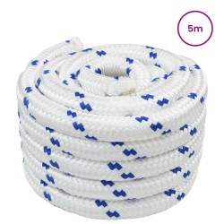 Corde de bateau 5 m 4 Blanc et bleu PP 649554649554