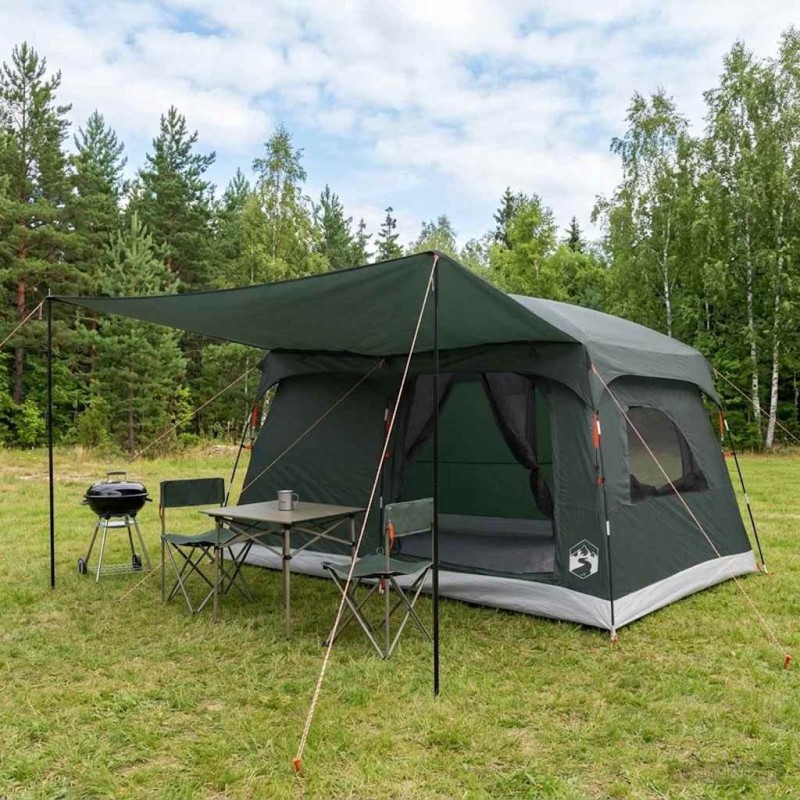 Tente familiale Vert armée 320 x 210 x 180 cm Polyester 649558649558