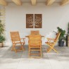 Ensemble de salle à manger pour jardin 5 pcs Marron 649561649561