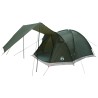 Tente Cabane Vert armée 4 personnes Polyester et Acier 649562649562