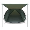 Tente Cabane Vert armée 4 personnes Polyester et Acier 649562649562