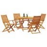 Ensemble de salle à manger pour jardin 5 pcs Marron 649566649566