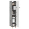 Ensemble de Meubles 2 pcs Gris béton Bois d'ingénierie 649575649575