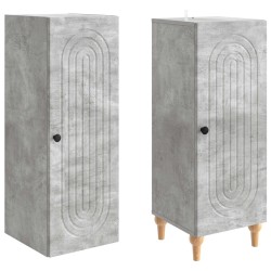 Ensemble de Meubles 2 pcs Gris béton Bois d'ingénierie 649575649575