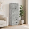 Ensemble de Meubles 2 pcs Gris béton Bois d'ingénierie 649584649584