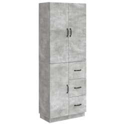 Ensemble de Meubles 2 pcs Gris béton Bois d'ingénierie 649584649584