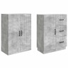 Ensemble de Meubles 2 pcs Gris béton Bois d'ingénierie 649584649584