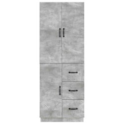 Ensemble de Meubles 2 pcs Gris béton Bois d'ingénierie 649584649584