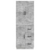 Ensemble de Meubles 2 pcs Gris béton Bois d'ingénierie 649584649584