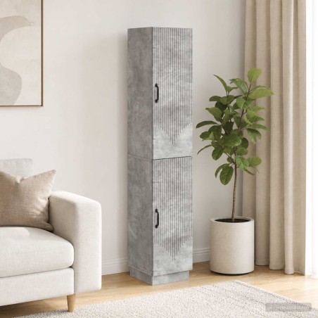 Ensemble de Meubles 2 pcs Gris béton Bois d'ingénierie 649586649586