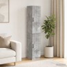 Ensemble de Meubles 2 pcs Gris béton Bois d'ingénierie 649586649586